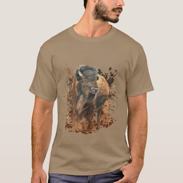 Bison Buffalo T-Shirt (Vorderseite)