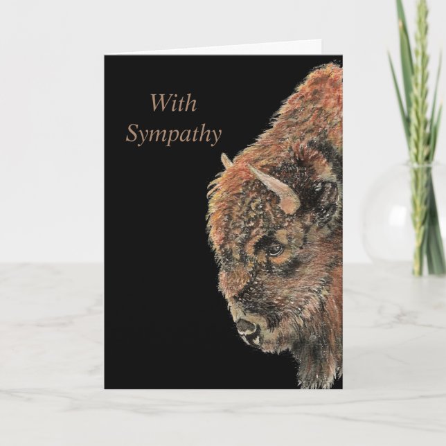 Bison Buffalo Wilhelm Tell Karte (Vorderseite)