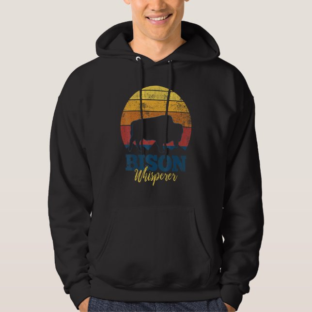 Bison Buffalo Wisent Hoodie (Vorderseite)