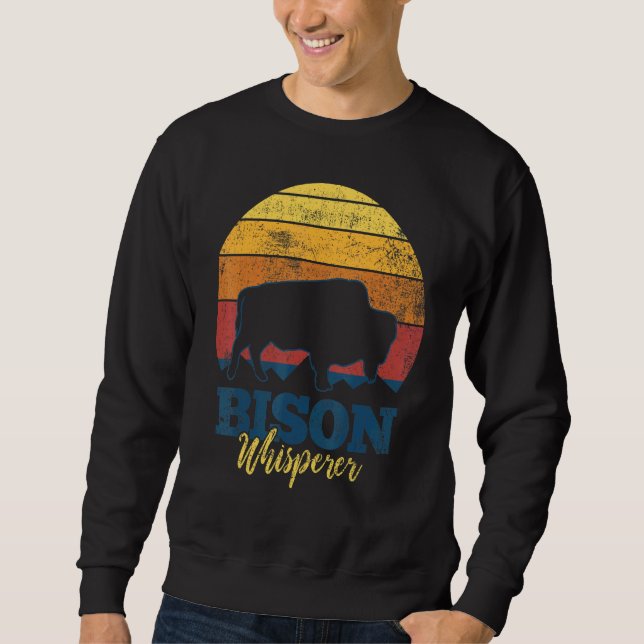 Bison Buffalo Wisent Sweatshirt (Vorderseite)
