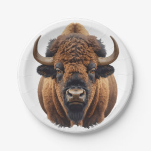 Bison / Büffel Pappteller