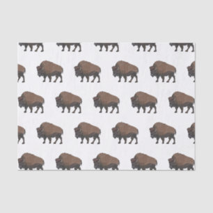 Bison-Cartoon-Abbildung Seidenpapier