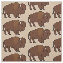 Bison-Cartoon Stoff