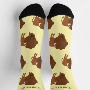 Bison-Design Socken