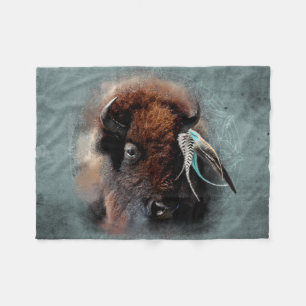 Bison - Fleece Blanket