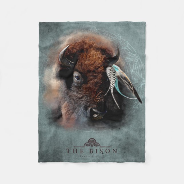 Bison - Fleece Blanket (Vorderseite)