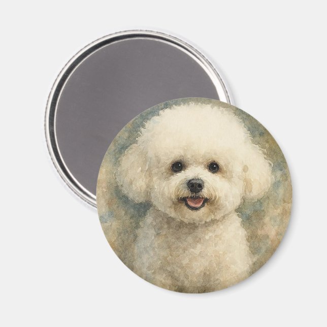 Bison Frise Magnet (Vorderseite/Rückseite)