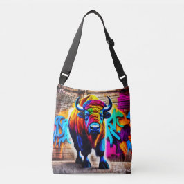 Bison-Graffiti-Stil Tragetaschen Mit Langen Trägern