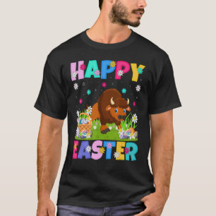 Bison Happy Oaster Bunny Bison Ostersonntag T-Shirt