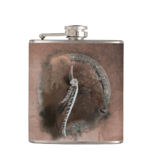Bison II - Wrapped Flask Flachmann