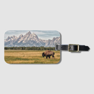 Bison im Tetons Gepäckanhänger
