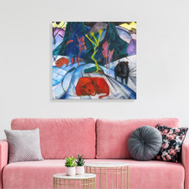 Bison im Winter | Franz Marc | Leinwanddruck