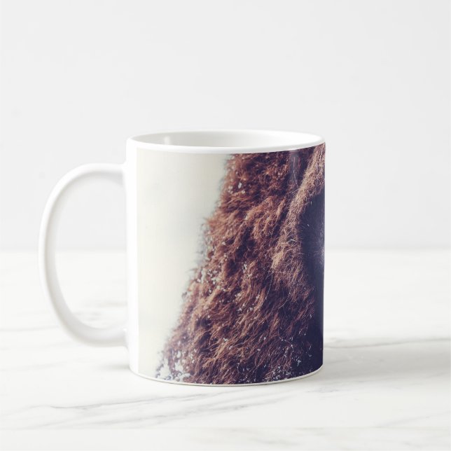 BISON IM WINTER KAFFEETASSE (Links)