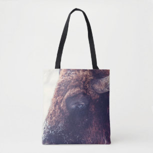 BISON IM WINTER TASCHE