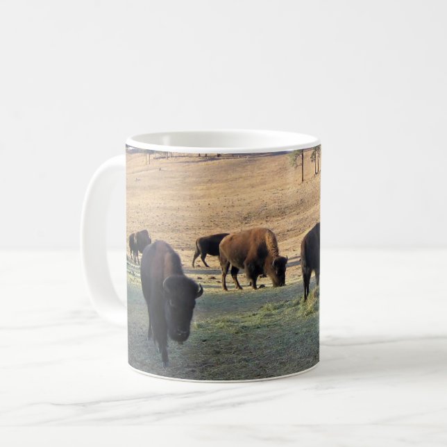 Bison in Colorado Kaffeetasse (Vorderseite Links)