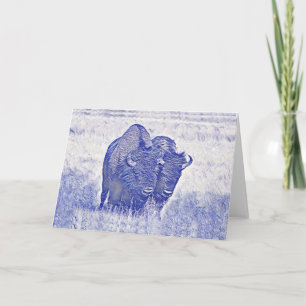 Bison in Yellowstone Nationalpark, Note Card
