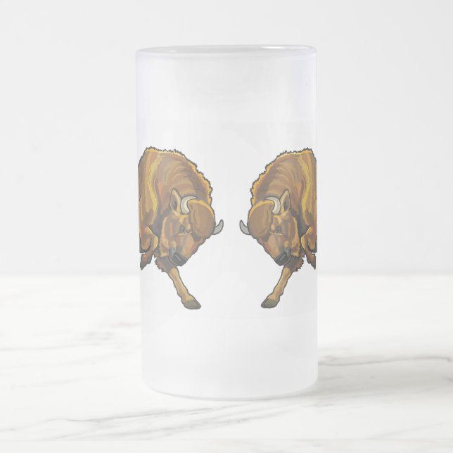 Bison Mattglas Bierglas (Mittel)