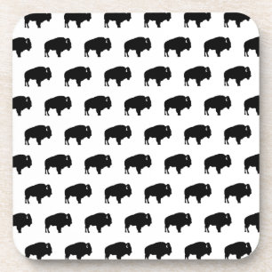 Bison-Muster Getränkeuntersetzer