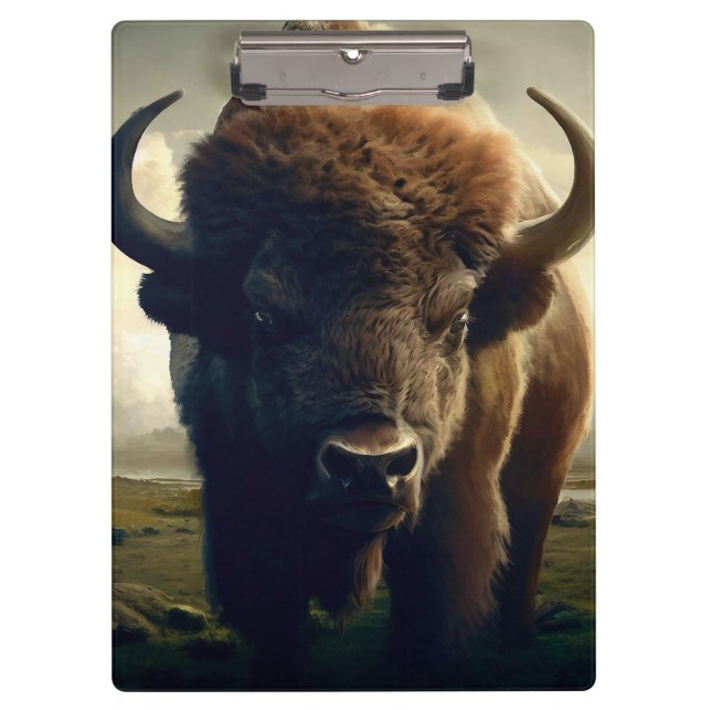 Bison Painting Klemmbrett (Vorderseite)
