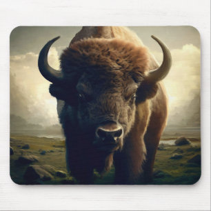 Bison Painting Mousepad