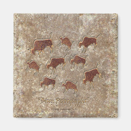 Bison Petroglyphs Magnet