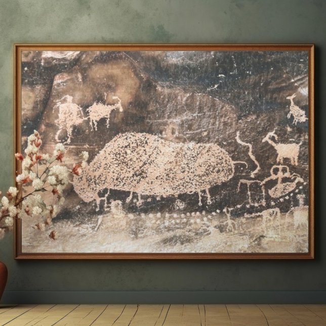Bison Pictograph, 9 Mile Canyon, Utah Poster (Von Creator hochgeladen)
