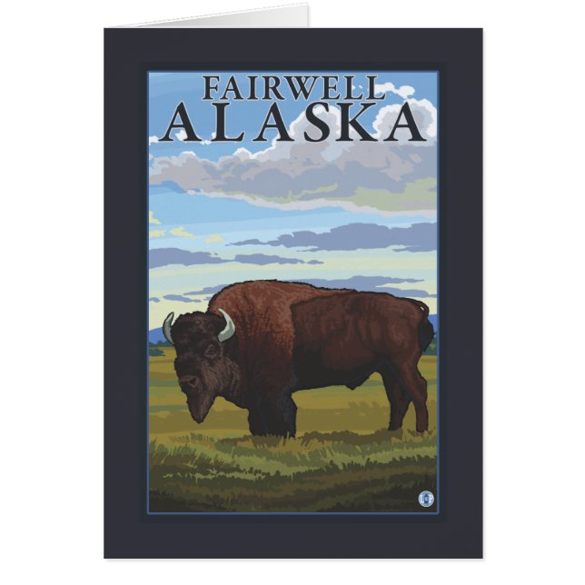Bison Scene - Fairwell, Alaska (Vorne)