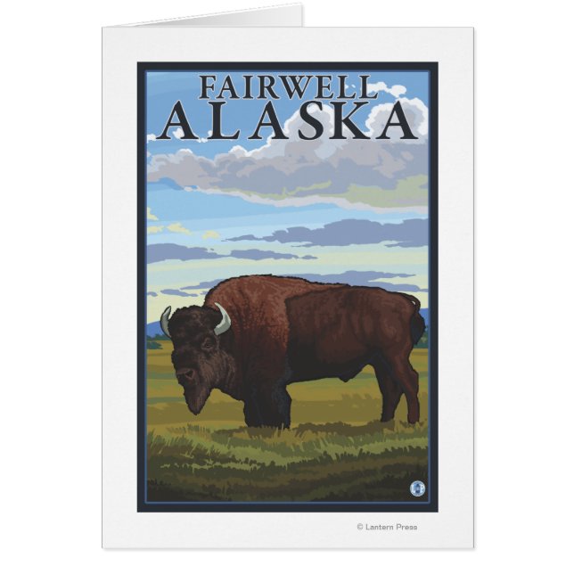 Bison Scene - Fairwell, Alaska (Vorne)