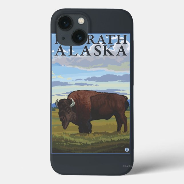 Bison Scene - McGrath, Alaska Case-Mate iPhone Hülle (Rückseite)