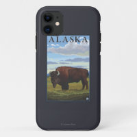 Bison Scene - Vintage Travel Poster