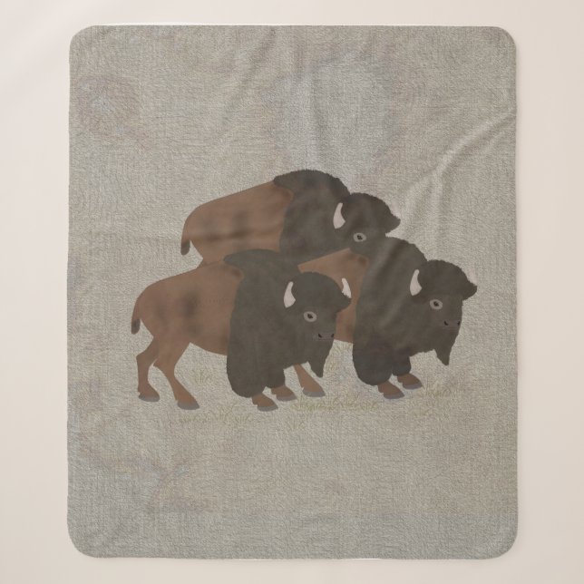 Bison Sherpa Blanket Sherpadecke (Vorderseite)
