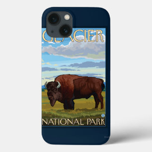 Bison-Szene - Glacier Nationalpark, M.Ü. Case-Mate iPhone Hülle
