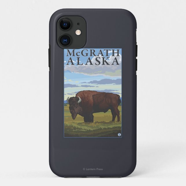 Bison-Szene - McGrath, Alaska Case-Mate iPhone Hülle (Rückseite)