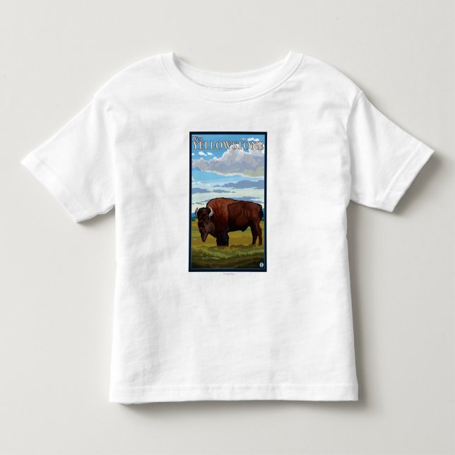 Bison-Szene - WestYellowstone, Montana Kleinkind T-shirt (Vorderseite)