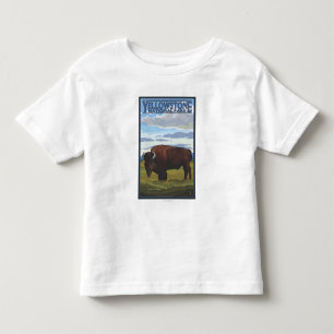 Bison-Szene - Yellowstone Nationalpark Kleinkind T-shirt