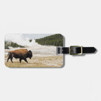 Bison und alt treu gepäckanhänger