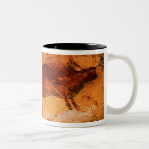 Bison von den Höhlen bei Altimira, c.15000 BC Zweifarbige Tasse