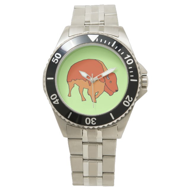 Bison watch armbanduhr (Vorderseite)