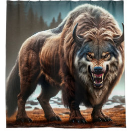 Bison Wolf Duschvorhang
