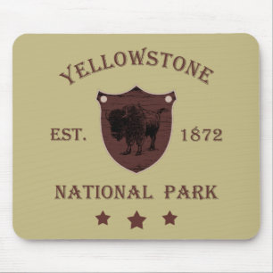 Bison Yellowstone-Nationalpark Mousepad