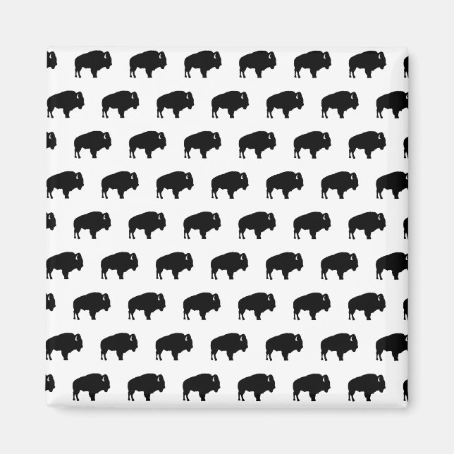 Bisonmuster Magnet (Vorne)