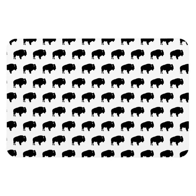 Bisonmuster Magnet (Horizontal)
