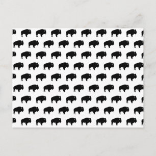 Bisonmuster Postkarte