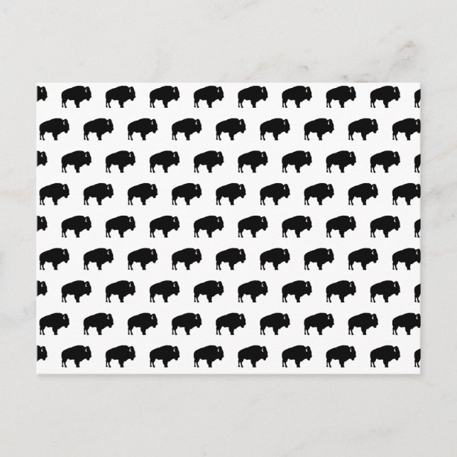 Bisonmuster Postkarte (Vorderseite)