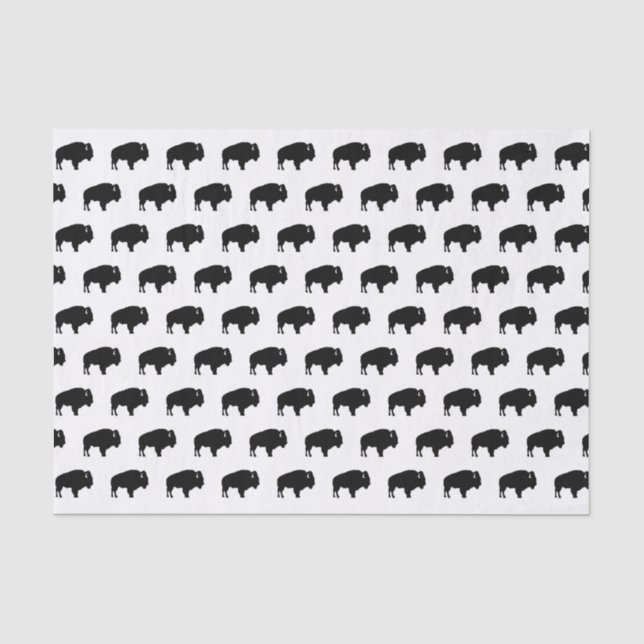 Bisonmuster Seidenpapier (Vorderseite)