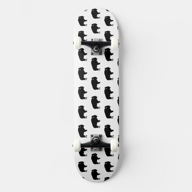 Bisonmuster Skateboard (Vorderseite)