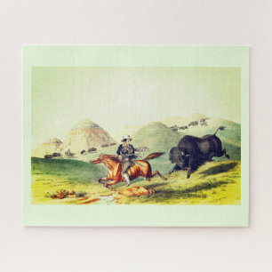 Bisons Jagdszene