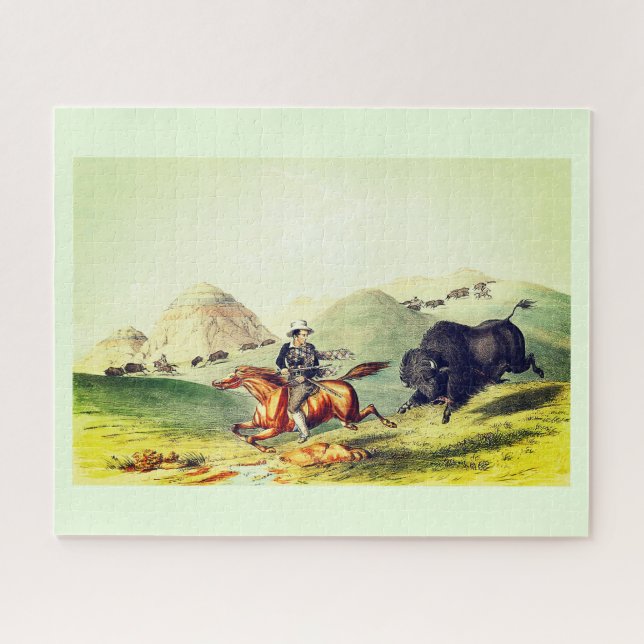Bisons Jagdszene (Horizontal)