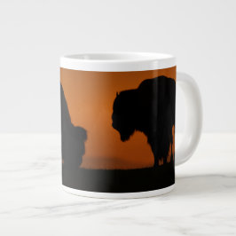Bisonsonnenuntergang Jumbo-Tasse
