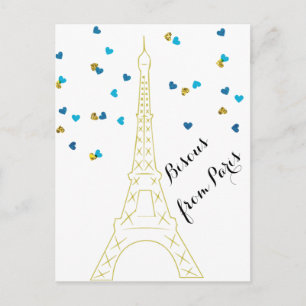 Bisous de Paris Carte postale